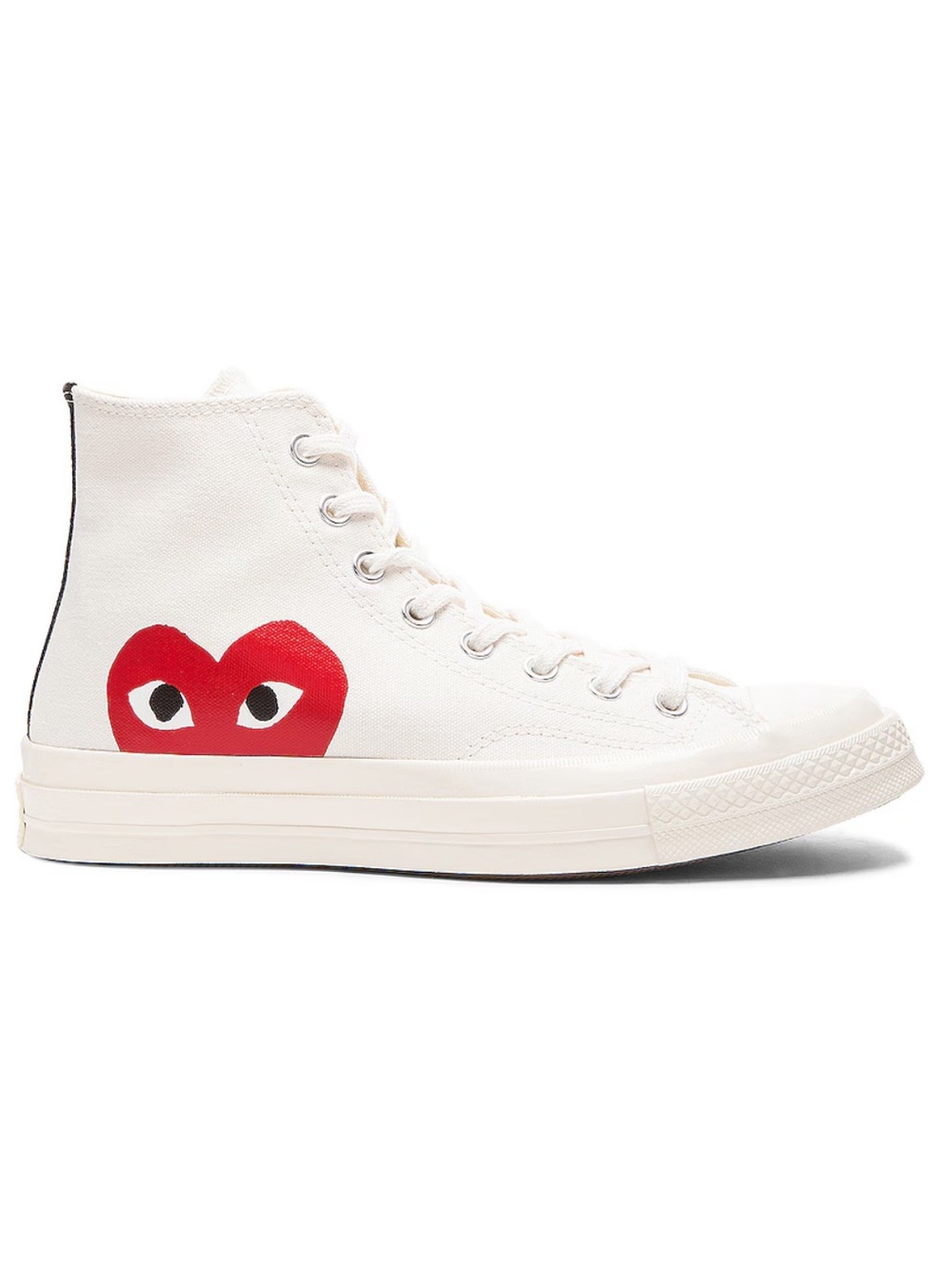 Converse Chuck Taylor All Star 70 Comme des Garcons Play White Sneakers M 4 W 6